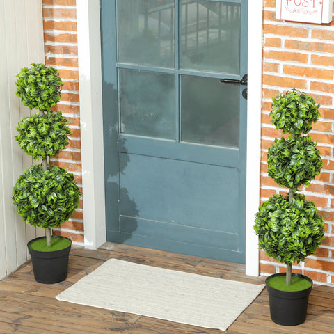 Rootz Artificial Plant Set - Faux Greenery - Decorative Potted Plants - Low Maintenance - 100cm x Ø20cm x 17cm