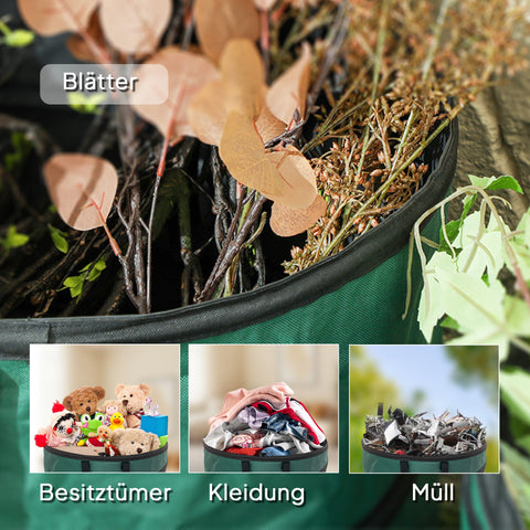 Rootz 4 Piece Garden Waste Bag Set - Leaf Bags - Storage Bags - Waterproof & Durable - Ø47cm x 50cm