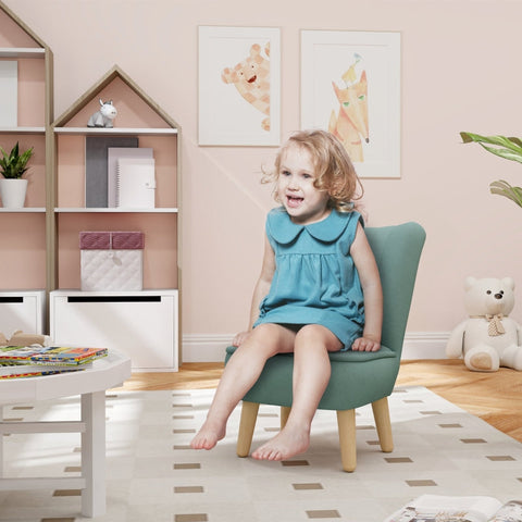 Rootz Kids Armchair - Children's Lounge Chair - Mini Sofa - Velvety Soft Cover - Sturdy Wooden Frame - 44cm x 45cm x 56.5cm