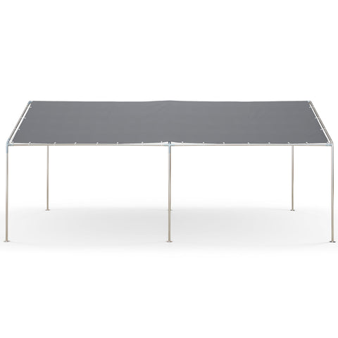 Rootz Carport Roofing - Vehicle Shelter - Auto Cover - Protects from Elements - 5.95m x 2.9m x 2.6m