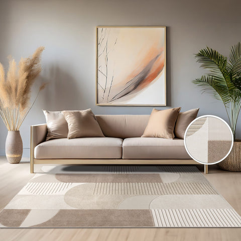 Indoor & Outdoor Rug – Stylish, Durable, 3D Patterns, Easy Clean, Polypropylene