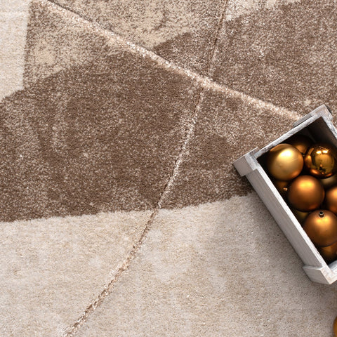 Geometric & Botanical Pattern Rug – Soft, Durable – Modern Elegant Design