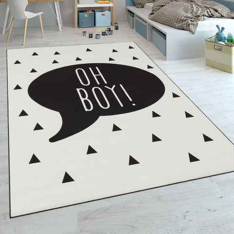 Kids Motivational Quote Rug – Soft, Washable, Durable – Playroom & Nursery Decor