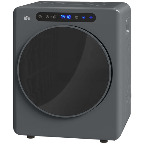 Rootz Tumble Dryer - Portable Dryer - Compact Laundry Solution - Touch Operation - 4kg Capacity - 6 Programs - 49cm x 43cm x 61cm - Grey