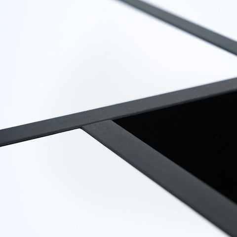 Rootz High-Gloss Coffee Table - Living Room Table - Center Table - Durable Design - 70cm x 70cm x 35cm