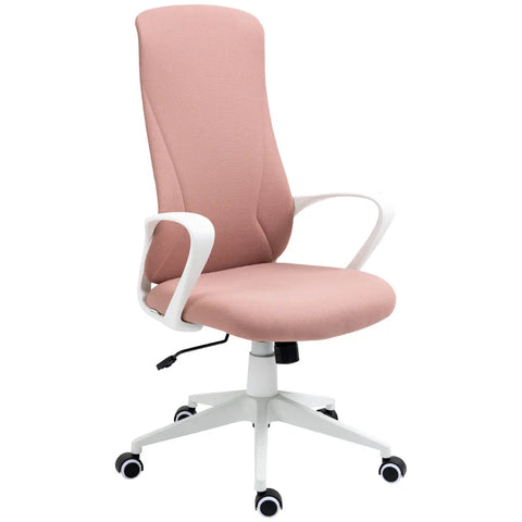 Rootz Office Chair - Computer Chair - Tilting Backrest - Rotatable - Height Adjustable - Pink - 62 x 56 x 110-119.5cm