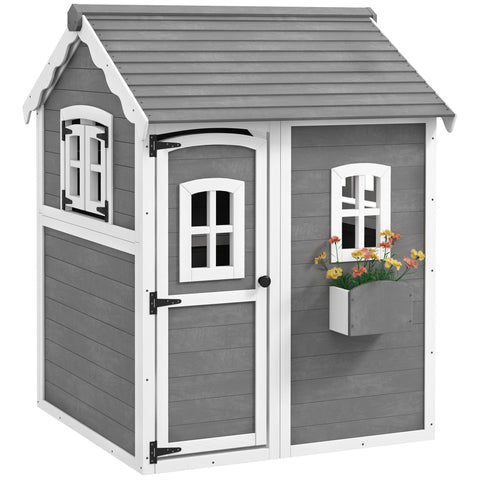 Rootz Children's Playhouse - Kids Playhouse - Wooden Play Hut - Creativity & Fun - 104.5cm x 110cm x 137cm