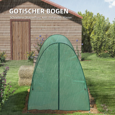 Rootz Arched Greenhouse - Foil Tomato House - Portable Plant Shelter - Stability & Optimal Ventilation - 1.8 x 1.8 x 2 m