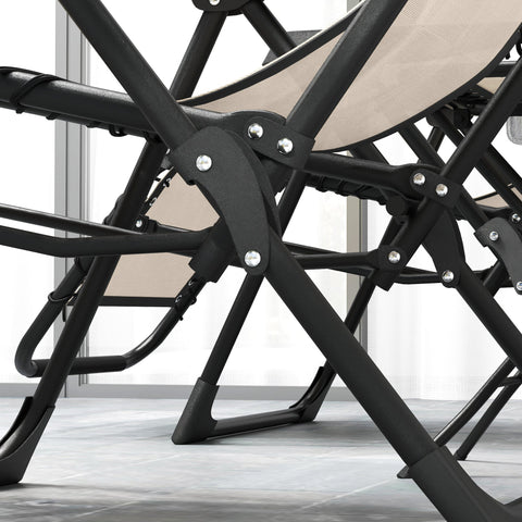 Rootz 3 Piece Garden Lounger Set - Sun Lounger - Relaxation Chairs - Adjustable Comfort - 90x65x110 cm - Brown and Black