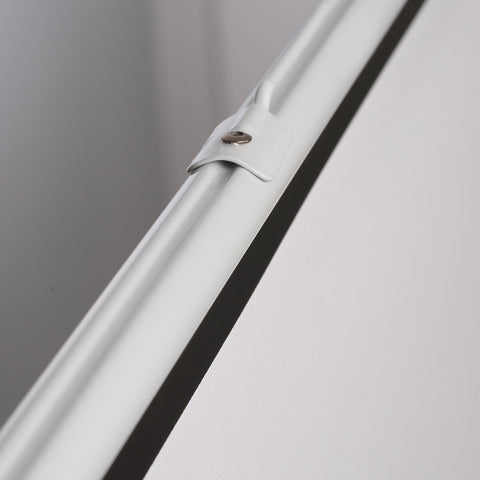 Rootz Projection Screen - Cinema Screen - Presentation Display - Adjustable Height - 203cm x 152cm