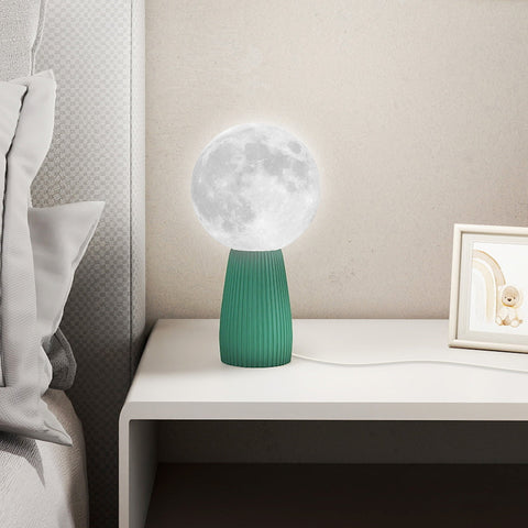 Rootz Table Lamp Set - Planetary Lamps - 3D Technology Lights - USB Powered - Adjustable Brightness - Ø15 x 27.5cm, Ø15 x 23.5cm