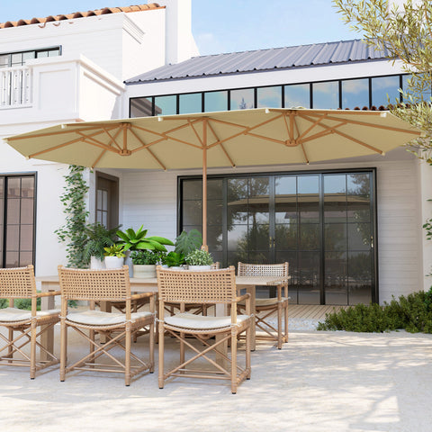 Rootz Double Garden Screen - Outdoor Sun Shade - UPF30+ Patio Shield - UV Protection - 455cm x 265cm Sunblock, Stylish Design