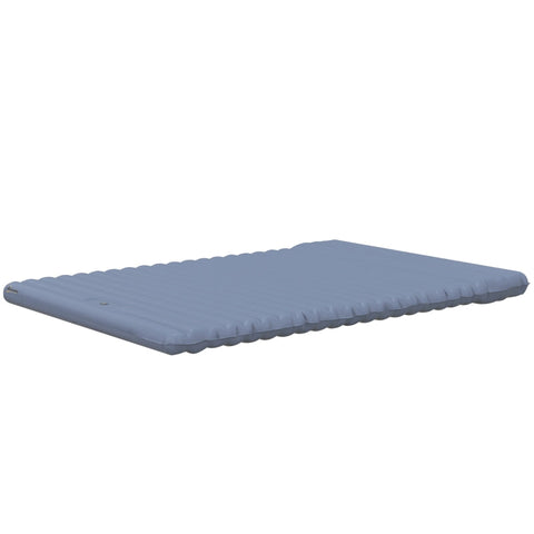 Rootz Air Mattress - Including Air Pump - Camping Mattress - 1 Pillow - Waterproof - Durable Material - Carry Bag - 40D Nylon Tpu - Blue - 200L x 135W x 10H cm