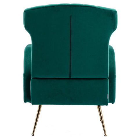 Rootz Velvet Armchair - Lounge Chair - Accent Seating - Superior Comfort & Style - 69cm x 72cm x 90cm