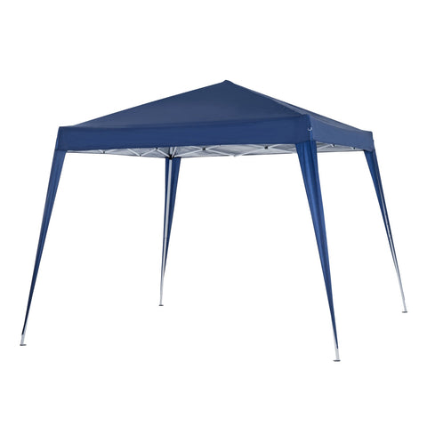 Rootz Pop-Up Garden Pavilion - Foldable Tent - Outdoor Canopy - UV-Resistant - 3x3m - Blue - Easy Setup with Carrying Bag