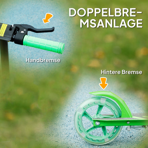 Rootz Children's Scooter - Kick Roller - Foldable Scooter - Adjustable Height - 73x36x73-89 cm