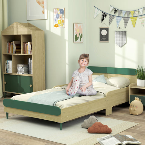 Rootz Children's Floor Bed - Kids Bed - Safety Guard Bed - Comfort & Safety - 194.8L x 103B x 60.5H cm