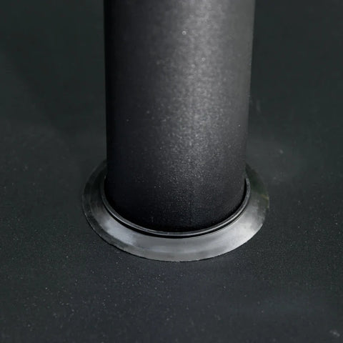 Rootz Parasol Stand - Umbrella Stand - Umbrella Holder - Umbrella Base - Metal + Cement - Black - 40 x 40 x 43 cm