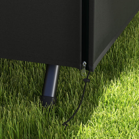 Rootz Garden Swing Cover - Protective Cover - Waterproof Cover - UV Protection - 205x124x164cm - Black