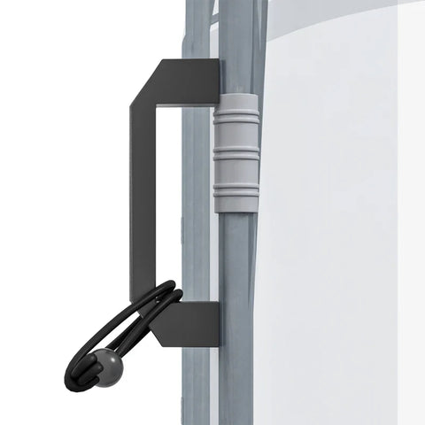 Rootz Greenhouse - Walk-In Tunnel Greenhouse - Film Greenhouse - Clear Film - Galvanized Steel Frame - Transparent - 300cm x 200cm x 195cm