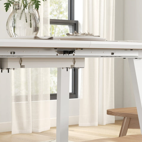 Rootz Folding Dining Table - Extendable Table - Industrial Table - Space-Saving - 120cm to 160cm x 80cm x 76cm