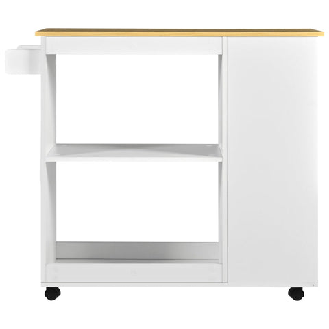 Rootz Multifunctional Kitchen Trolley - Space Saver - Mobile Cart - Smooth Mobility - 105L x 38W x 89H cm