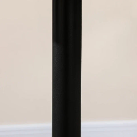 Rootz Round Dining Table - Modern Dining Room Table with Steel Base - Non-slip Foot Pad - Space Saving - Small Dining Table - Black - 70 x 70 x 75 cm