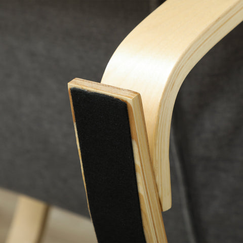 Rootz Rocking Chair - Recliner - Massage Chair - Lumbar Heating - 67cm x 106cm x 92cm - Grey