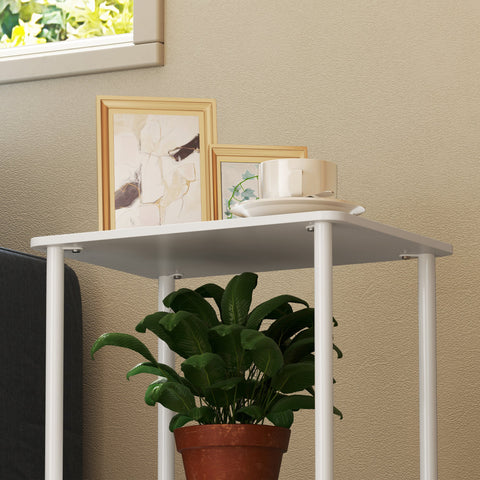 Rootz 2 Tier Side Table - Accent Table - Coffee Table - Extra Storage - 40cm x 30cm x 52.2cm