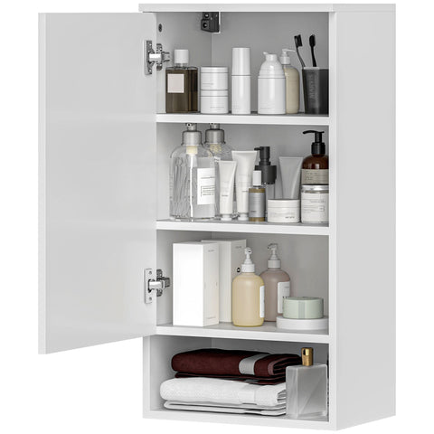 Rootz Wall-Mounted Bathroom Cabinet - Wall Cabinet - Adjustable Shelves - Maximize Storage - 40cm x 27cm x 77cm