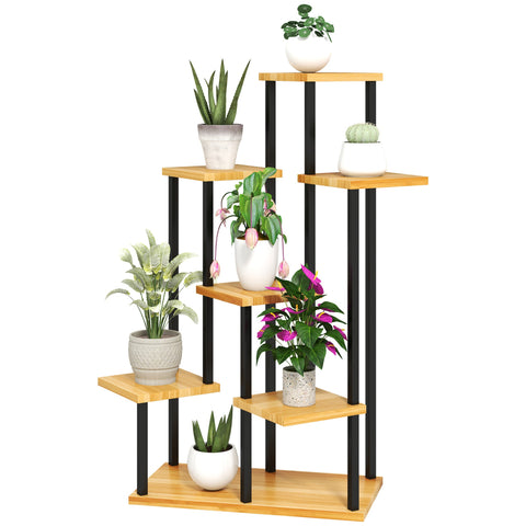 Rootz 7 Level Plant Shelf - Garden Rack - Display Stand - Maximize Space - 87cm x 61cm x 106cm