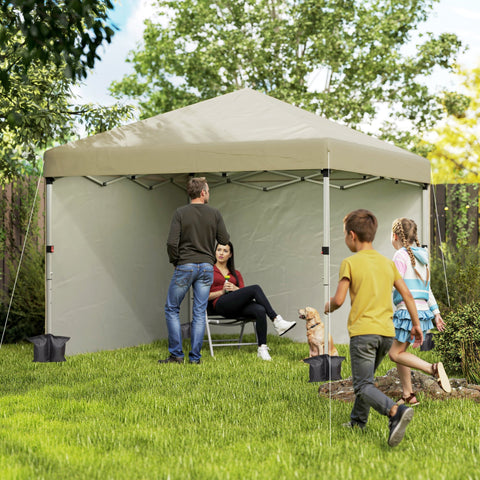 Rootz Garden Pavilion Pop-Up Tent - Foldable Canopy - Outdoor Shade - UV30+ Protection - 297cm x 297cm x 288cm