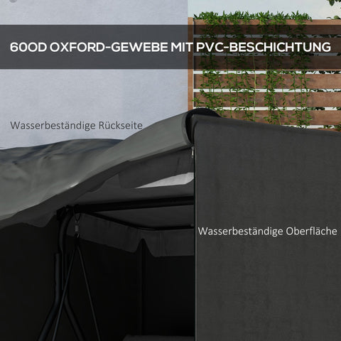 Rootz Garden Swing Cover - Protective - Weatherproof - Oxford Fabric - Protects from UV & Fading - 177 x 114 x 152 cm