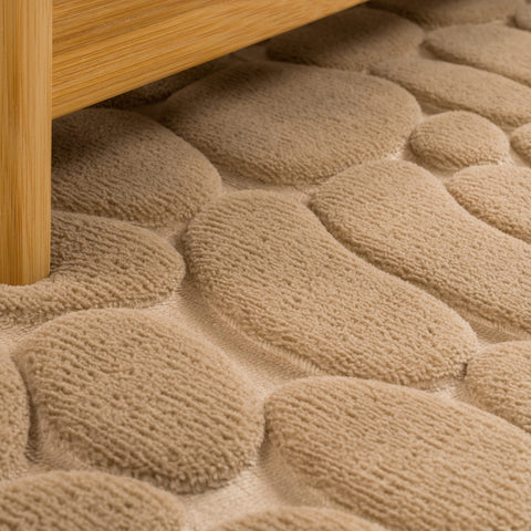 Memory Foam Bath Mat – Soft, Durable, Embossed Patterns – Relaxing Comfort