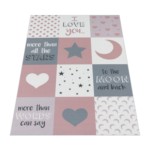 Soft Kids Rug – Inspirational Quotes – Playroom & Nursery – Washable & Durable