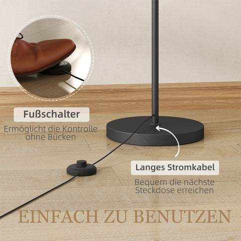 Rootz Floor Lamp - Adjustable Light - Standing Lamp - Remote Controlled - 11 Adjustable Brightness - 54.3cm x 30.6cm x 159.6cm