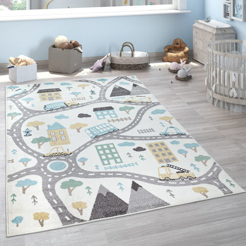 Children’s Rug – Dreamy Night Sky – Soft & Durable – Playroom & Nursery Decor