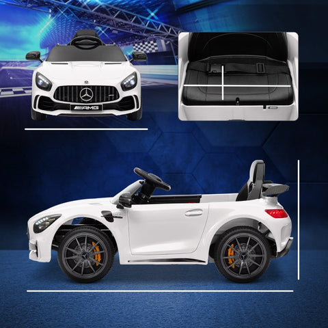 Rootz Mercedes-Benz AMG GTR Kids Electric Car - Ride-On Vehicle - Toy Car - Headlights & Music - 108cm x 67cm x 46cm