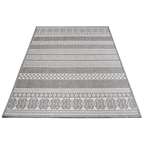 Flat Weave Rug – Scandinavian Style – Durable Polypropylene – Indoor/Outdoor – Easy to Clean – Geometric Patterns – Boho Chic
