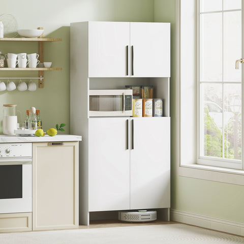 Rootz Kitchen Cabinet - Pantry Storage - Cupboard Organizer - Maximizes Space - 79b x 40t x 175H cm