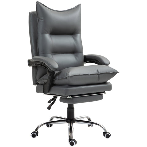 Rootz Ergonomic Office Chair - Adjustable Desk Chair - Comfortable Work Seating - Faux Leather - 66L x 72W x 122-130H cm