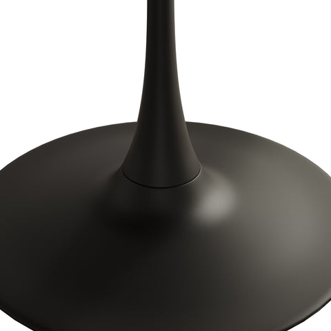 Rootz Modern Round Dining Table - Patchwork Plates - Metal Base - Durable Stability - 120cm x 120cm x 75cm