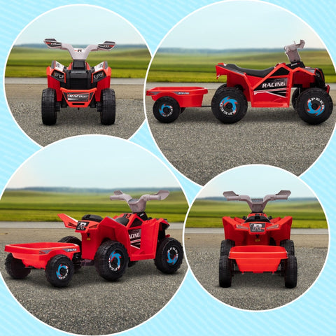 Rootz Children's Quad - Kids ATV - Electric Ride-On Toy - Motor Skills Development - 106cm x 41.5cm x 48.5cm