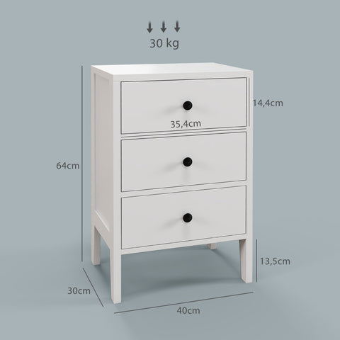 Rootz 2 Piece Set Bedside Tables - Side Tables - Nightstands - Ample Storage - 40b x 30t x 64h cm