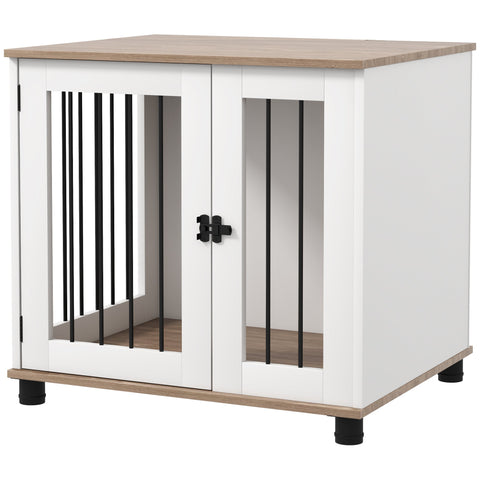 Rootz Dog Cage Side Table - Pet Kennel - Indoor Crate - Elegant Design - 73L x 60W x 68H cm