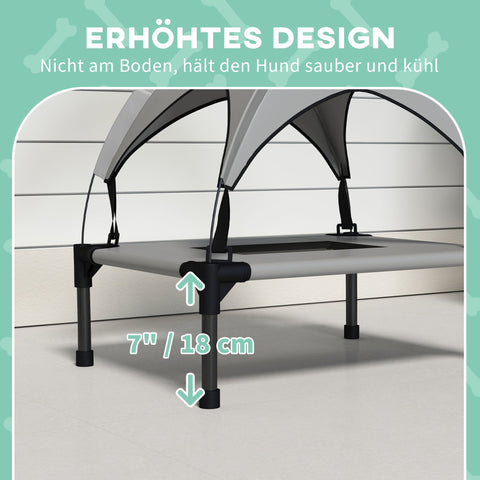 Rootz Dog Bed with Roof - Outdoor - Portable - Water-Repellent - 61 x 46 x 63 cm - Comfort & Protection for Dogs Up to 30kg