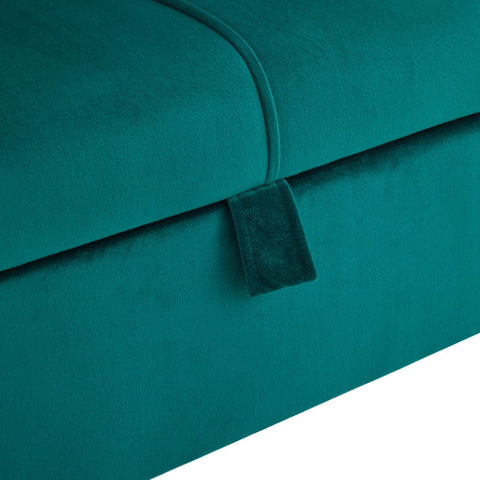 Rootz 2-Seater Velvet Sofa - Storage Couch - Lounge Sofa - Comfort & Elegant Design - 135cm x 71cm x 71cm