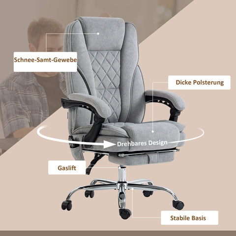Rootz Massage Office Chair - Ergonomic Chair - Executive Seating - Relieves Tension - 67cm x 72cm x 111-119cm