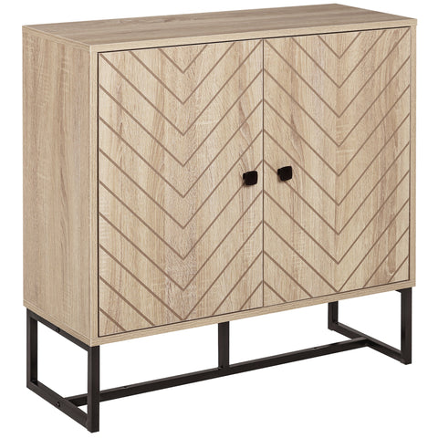 Rootz Buffet Cabinet - Sideboard - Storage Unit - Modern Design - 80L x 29.5W x 80H cm - Ample Storage & Durable MDF