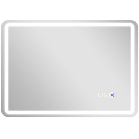 Rootz LED Bathroom Mirror - Illuminated Mirror - Vanity Mirror - Anti-Fog Pad - 70cm x 3.5cm